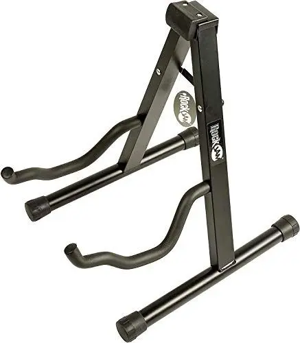 Produktbild: Rockjam Universal Portable A-Frame-Gitarrenständer für Akustikgitarre, E-Gitarren- und Bassgitarre