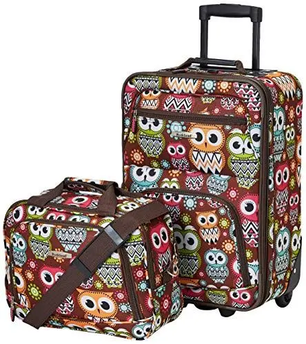 Produktbild: Rockland Ensemble Vertical ABS Sonic 3-PC Koffer-Set, 200 Liter, Owl