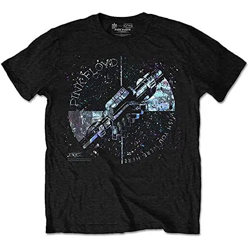 Produktbild: Rockoff Trade Herren Pink Floyd Machine Greeting Blue T-Shirt, Schwarz, S