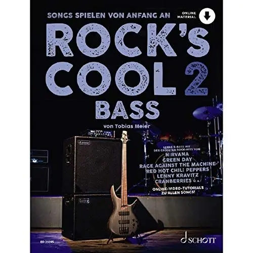 Produktbild: Rock's Cool BASS: Songs spielen von Anfang an. Band 2. E-Bass. (Rock's Cool, Band 2)
