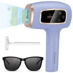 Produktbild: Rodzon IPL Geräte Haarentfernung Laser für Männer und Frauen, 999,999 Lichtimpulse Laser Haarentfernung mit 5 Energiestufen, Epilierer Damen für Achseln, Gesicht, Bikini (Lila)