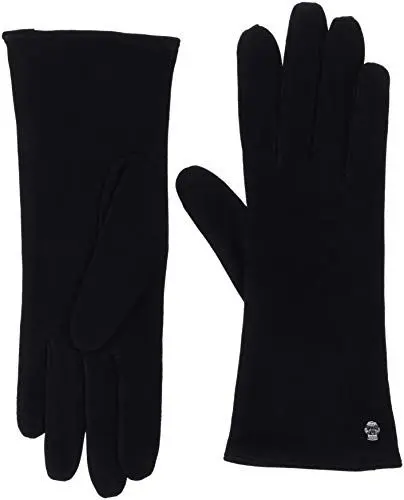 Produktbild: Roeckl Damen Edelklassiker Velours Handschuhe, Schwarz (Black 000), 6.5 (Herstellergröße: 6, 5)