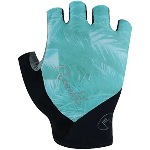 Produktbild: Roeckl Danis Damen Fahrrad Handschuhe kurz türkis grün/schwarz 2023: Größe: 6