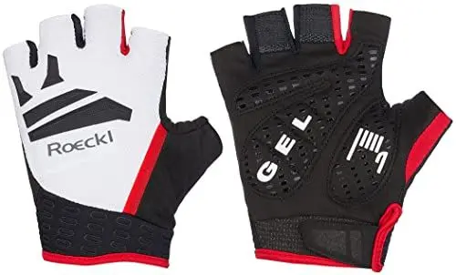 Produktbild: Roeckl Iseler Fahrrad Handschuhe kurz weiß/schwarz 2023: Größe: 10