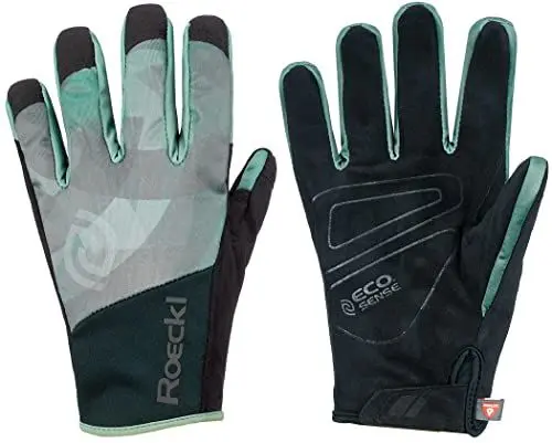 Produktbild: Roeckl Ramsau Winter Fahrrad Handschuhe grün/blau 2022: Größe: 7.5