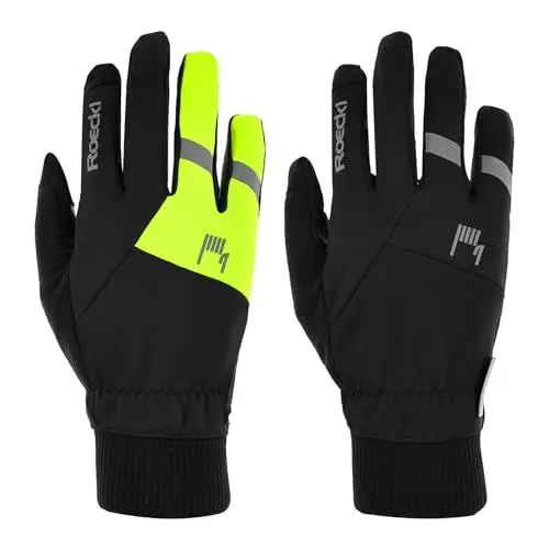 Produktbild: Roeckl Rofan 2 Winter Fahrrad Handschuhe lang schwarz/gelb 2024: Größe: 8.5