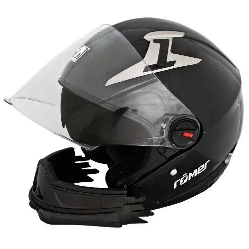 Produktbild: RÖMER Motorradhelm Stuttgart RR 210i Hybrid, schwarz, S, 210202