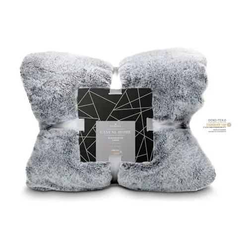 Produktbild: Römer Wellness Luxury Decke Fur-Feeling – 150 x 200 cm, 530 g/m², edle Double-Face Optik, Luxus für alle Sinne: antistatisch, Faux-Fur-Seite erinnert an Kaninchen-Fell, Oeko-TEX 100