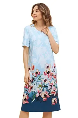 Produktbild: Rösch Nachtkleid mit platziertem Druck Kurzarm Baumwolle/Modal 1233189 38 16429