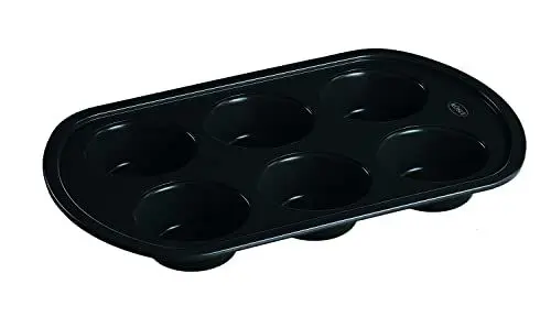 Produktbild: RÖSLE Barbecue Brat- und Backform, Hochwertige Muffinform für Gas- und Kohlegrills oder den Backofen, Hitzebeständigkeit bis 400 °C, Stahlblech antihaftbeschichtet