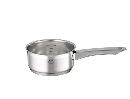 Produktbild: RÖSLE Charm Kochtopf, universeller Kochtopf aus Edelstahl 18/10 mit Innenbeschichtung, induktionsgeeignet, spülmaschinenfest, 16 cm, Silberfarben
