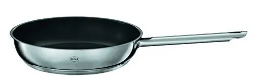 Produktbild: RÖSLE ELEGANCE Bratpfanne, Hochwertige Universalpfanne mit Antihaftversieglung ProPlex, 28 cm, Edelstahl 18/10, induktionsgeeignet, spülmaschinengeeignet, 51 x 29.5 x 6.4 cm