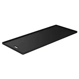 Produktbild: RÖSLE Grillplatte VIDERO G3/G4, Hochwertige Grillplatte aus Gusseisen für Fleisch und kleine Grillstücke, Grillbranding, Platte beidseitig verwendbar, 45 x 19,5 cm, bis Modelljahr 2020