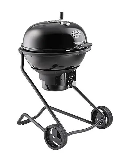 Produktbild: RÖSLE Holzkohle-Kugelgrill No.1 AIR F60 Nero VARIO+, Hochwertiger Kohlegrill mit Air Control System, Deckelthermometer, extra große Grillfläche und Grillraum, NERO Sonderedition