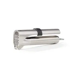 Produktbild: RÖSLE Knoblauchpresse, Presse in Profi-Qualität für Ingwer und Knoblauch, mit klappbarem Sieb, Edelstahl 18/10, spülmaschinengeeignet, Silber