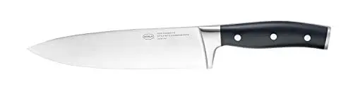 Produktbild: RÖSLE Kochmesser Tradition 20 cm - Hochwertiges und scharfes Küchenmesser, universell einsetzbar für Fleisch, Fisch, Geflügel und Gemüse, Chefmesser mit ergonomischem Griff und Fingerschutz