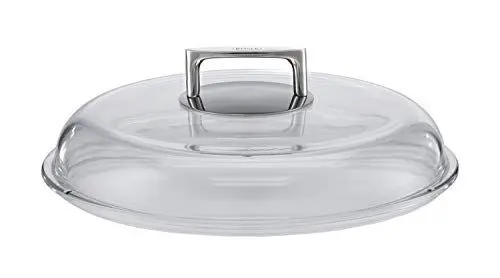 Produktbild: RÖSLE SILENCE Borosilikat Glasdeckel, Hochwertiger Pfannendeckel mit Griff aus Edelstahl 18/10, 32 cm, Temperaturbeständigkeit bis 260 °C, Spülmaschinengeeignet