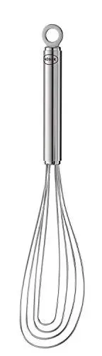 Produktbild: RÖSLE Tellerbesen, hochwertiger Rührbesen für geringe Mengen in flachen Gefäßen, Edelstahl 18/10, spülmaschinengeeignet, 27 cm, Silberfarben