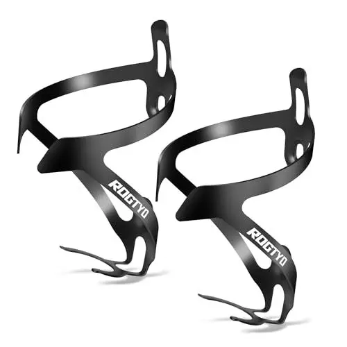 Produktbild: ROGTYO Flaschenhalter 2 Pack Fahrrad Getränkehalter 22g Leichtgewicht Trinkflaschenhalter mit Befestigungsschraube für MTB Rennrad Fahrrad