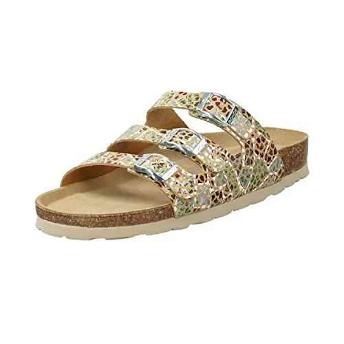 Produktbild: Rohde Damen, Frauen, Klassische Sandalen, Sandalen,Pantoletten,Sommerschuhe,Hausschuhe,Kork-fußbett,Camel,41 EU / 7.5 UK