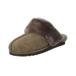 Produktbild: Rohde Damen, Frauen, Pantoffeln, Hausschuhe,warm gefüttert,Backless Slipper,Gartenschuhe,Puschen,Pantoletten,Latschen,LEINEN,37 EU / 4 UK