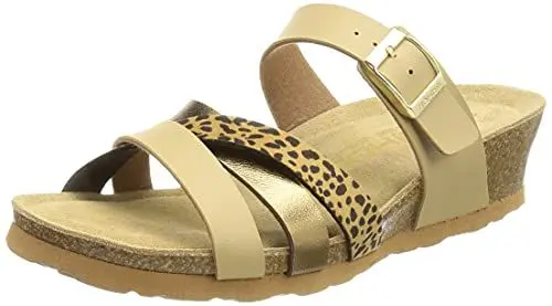 Produktbild: Rohde Damen Pantoletten Clogs Weite G Keilabsatz Verona 5524, Größe:41 EU, Farbe:Braun