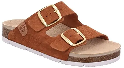 Produktbild: Rohde Damen Pantoletten Schnalle Clogs Elba 1710, Größe:39 EU, Farbe:Braun