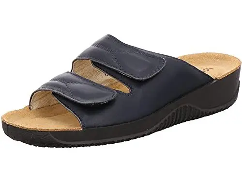 Produktbild: Rohde Damen Sandalen Pantoletten Clogs Weite F Soltau-40 1940, Größe:43 EU, Farbe:Blau