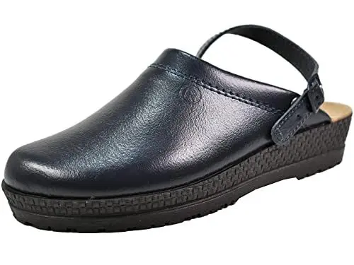 Produktbild: Rohde Neustadt D 1440 Schuhe Damen Pantoletten Clogs Weite G, Größe:38 EU, Farbe:Blau