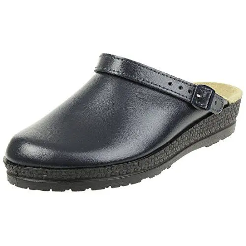 Produktbild: Rohde Neustadt D 1440 Schuhe Damen Pantoletten Clogs Weite G, Größe:40 EU, Farbe:Blau