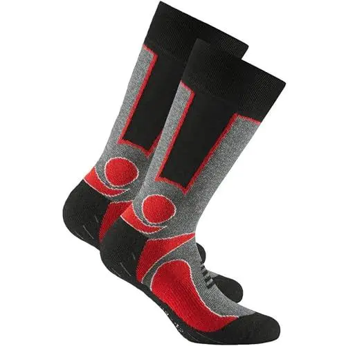Produktbild: Rohner Damen, Herren Wandersocken Basic Trekking 2er Pack red 39-42