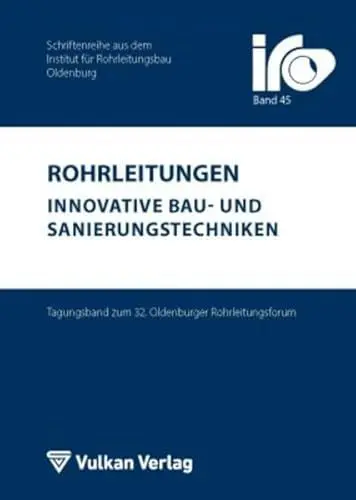 Produktbild: Rohrleitungen - innovative Bau- und Sanierungstechniken: inkl. CD-ROM (IRO-Schriftenreihe)