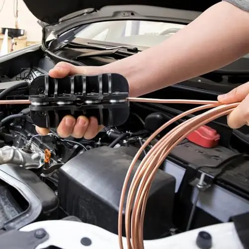 Produktbild: Rohrrichtwerkzeug, 5/8-Zoll-Bremsleitungsrichtwerkzeug Handrohr Metall Besserer Halt Tragbares Universal-Kraftstoffsystem für Gewickelte Kupferleitungen Spulen Aluminium