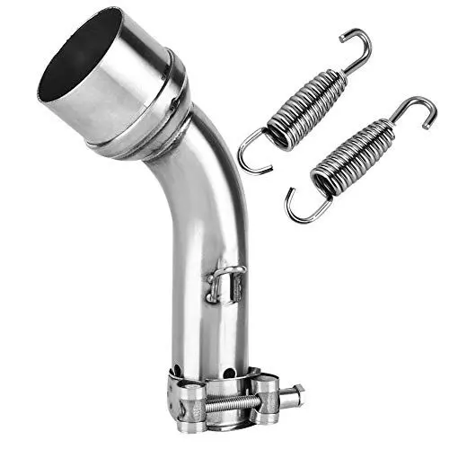 Produktbild: Rohrverbinder Abgasanlage Qiilu Motorrad auspuff Rohrverbinder 51mm Auspuffrohr Edelstahl Endrohr für R25/R3 2015-2018 mit 1-Paar Auspufffeder