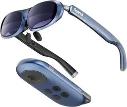 Produktbild: Rokid AR Joy Pack, Max AR Brille mit Station, 160'' Micro-OLED Virtual Theater, 50° FOV und 600nits Leuchtdichte, HDCP-Unterstützung, Vollgepackt mit umfangreichen Streaming-Ressourcen
