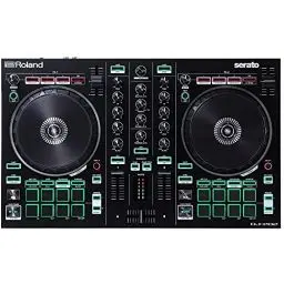 Produktbild: Roland DJ-202 DJ Controller, 2-Kanal-Controller für Serato Intro mit vier Decks, Die Geschichte der Roland Drum Machines, verpackt in einem DJ Controller