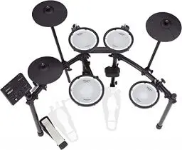 Produktbild: Roland TD-07DMK elektronisches V-Drums Kit – Legendäres zweilagiges Mesh-Head-Kit mit herausragender Ausdruckskraft und Spielbarkeit – Bluetooth Audio & MIDI