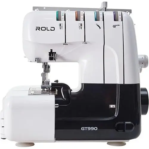 Produktbild: Rold GT990 Overlockmaschine mit Abfallbehälter | Abfallbehälter | Bequemes Einfädeln und leistungsstarker Motor