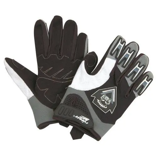 Produktbild: Roleff Racewear Motorradhandschuhe MX/Motocross, Schwarz/Silber, XL