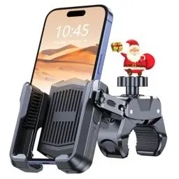 Produktbild: Rolgno Handyhalterung Fahrrad, Handyhalterung Motorrad (Kamerafreundlich) (Eingebaute Halterung für Airtag), 360° Drehbar Handyhalter Fahrrad Lenker, Kompatibel mit iPhone, Galaxy und 4.7-6.8