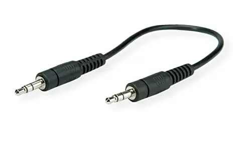 Produktbild: ROLINE 3,5mm Verbindungskabel ST/ST, 0,2m