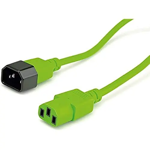 Produktbild: ROLINE Apparate-Verbindungskabel, IEC 320 C14 - C13, grün, 3 m