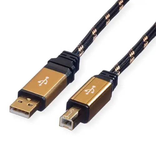 Produktbild: ROLINE GOLD USB 2.0 Kabel, Typ A-B, 3 m