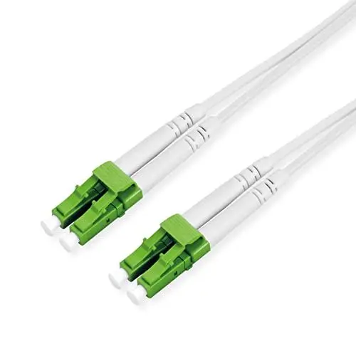 Produktbild: ROLINE LWL-Kabel Duplex, 9/125µm OS2, LC/LC, stahlarmiert, LSOH, weiß, 15 m