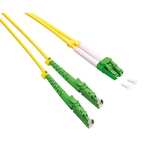 Produktbild: ROLINE LWL-Kabel duplex 9/125µm OS2, LSH/LC, APC Schliff, LSOH, gelb, 3 m