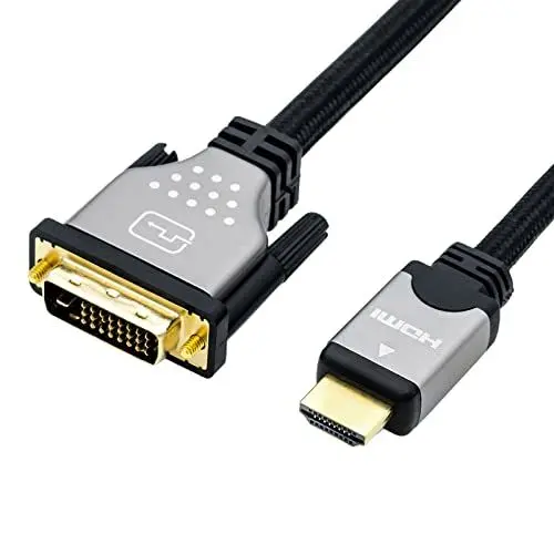 Produktbild: ROLINE Monitorkabel DVI - HDMI, ST-ST, dual link, schwarz / silber, 1,5 m