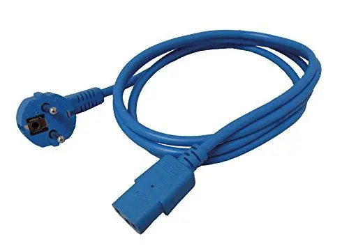 Produktbild: ROLINE Netzkabel, gerade IEC-Buchse, blau, 1,8 m