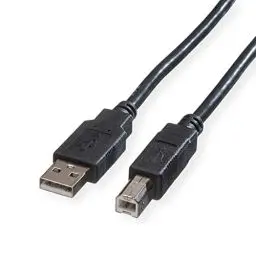 Produktbild: ROLINE USB 2.0 Kabel, Typ A-B 0,8m