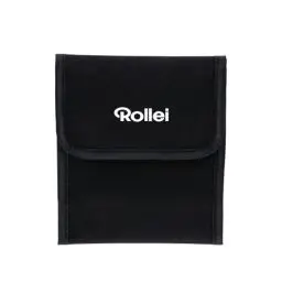 Produktbild: Rollei 3er Rundfiltertasche. Filtertasche in schwarz zur sicheren Aufbewahrung für 3 Schraubfilter bis zu 82mm Durchmesser.