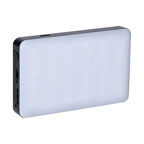 Produktbild: Rollei LUX Compact RGB Kamera Licht, Led Dauerlicht mit 360 Farben und 13 Lichteffekten, Kompackte LED Fotolicht 125g 98 CRI/TLCI mit Integrierter Akku, Fotolicht-Dauerlicht-Fotografie-Kamera-Licht